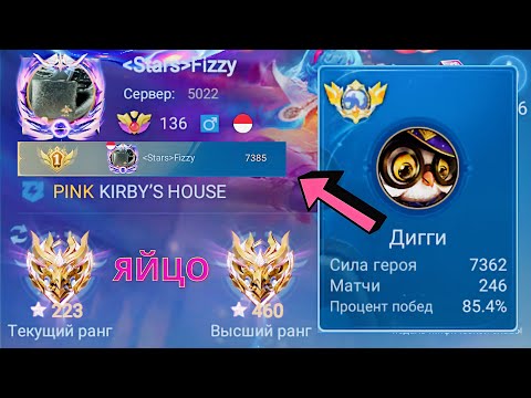 Видео: ТОП 1 МИРА ДИГГИ ПОКАЗЫВАЕТ ФАНТАСТИЧЕСКУЮ ИГРУ / MOBILE LEGENDS