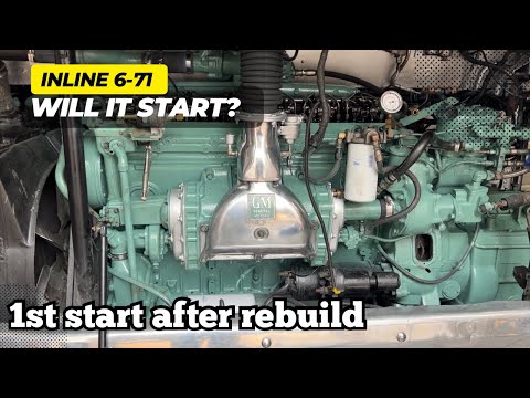 Видео: Завершение переборки Detroit Diesel 6-71 Первый запуск