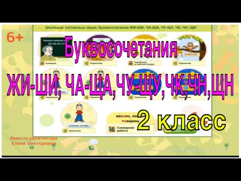 Видео: Буквосочетания жи - ши, ча - ща, чу - щу, чк, чн, щн.