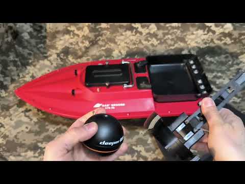Видео: Крила та кріплення Ехолота  Deeper Smart Sonar PRO  для Карпового кораблика s70 на  3Д ПРИНТЕРІ
