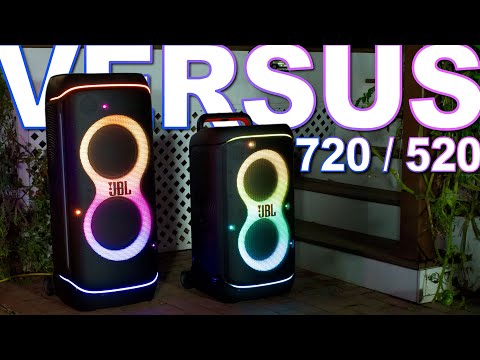 Видео: JBL Partybox 720 против JBL Partybox 520