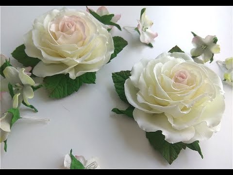 Видео: Роза из зефирного фоамирана очень подробный МК