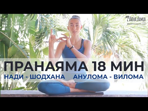 Видео: Пранаяма. Вариации нади шодхана (анулома вилома - дришти - задержка дыхания)
