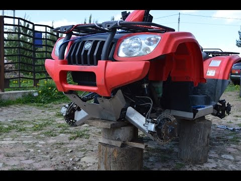 Видео: Квадроцикл CFMOTO. Замена тормозных колодок. ч.1