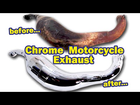 Видео: Секрет восстановления хромированных выхлопных систем мотоциклов