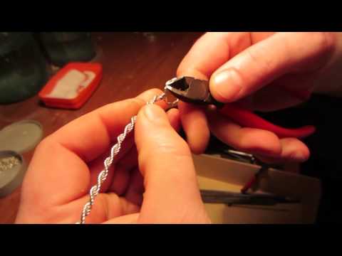 Видео: Тонкая серебреная цепочка не требующая пайки звеньев.Exclusive silver chain handmade