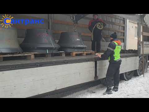 Видео: Вивантаження фури краном маніпулятором.