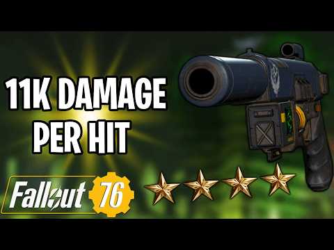 Видео: Новый пистолет Crusader с уроном в 11 тыс. — просто безумие в Fallout 76 (человек/гул)