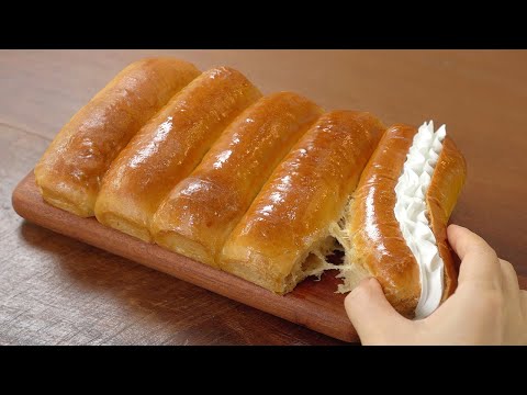 Видео: Молочный хлеб с коричневым сахаром и великолепным вкусом :: Молочная булочка с кремом