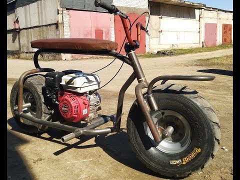 Видео: Самодельный мопед   сборка и тест