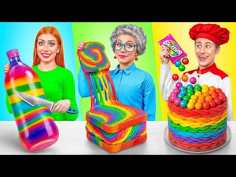 Видео: Кулинарный Челлендж: Я против Бабушки | Фантастические Кухонные Рецепты от Super Hyper DO