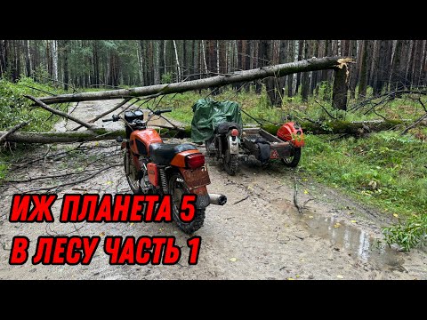 Видео: Покатушки на Иж Планета 5 и яиж Планета 4 по грязи