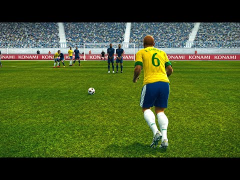 Видео: РОБЕРТО КАРЛОС. Штрафные удары в PES с 1998 по 2015 год.