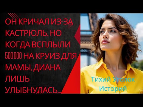 Видео: Он кричал из-за кастрюль, но когда всплыли 500 000 на круиз для мамы, Диана лишь улыбнулась…