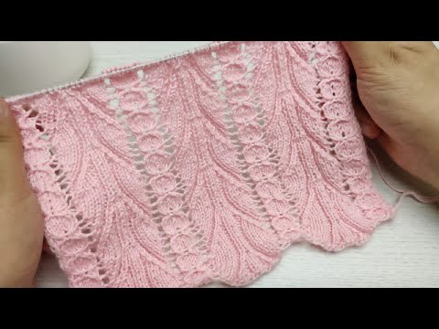 Видео: ЭТОТ УЗОР ПОКОРИЛ МИЛЛИОНЫ СЕРДЕЦ! ОЧЕНЬ КРАСИВЫЙ Ажурный узор спицами. Узоры спицами.