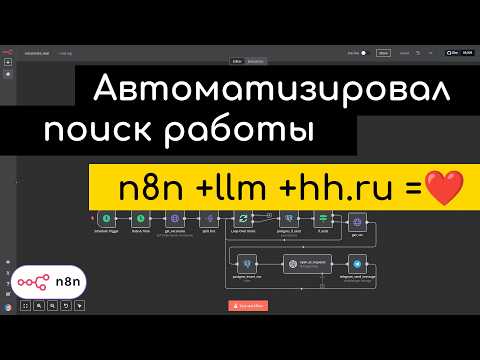 Видео: Ищи работу правильно! AI анализ вакансий c n8n.