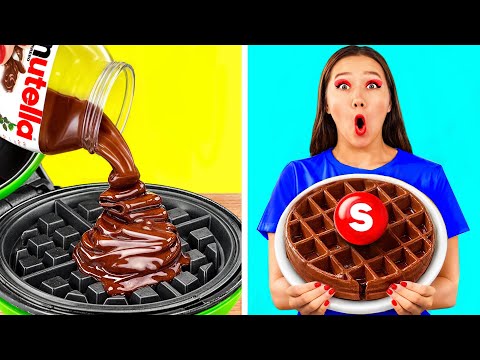 Видео: Простые Лайфхаки с Нутеллой Челлендж | Съедобная Битва от FUN FOOD