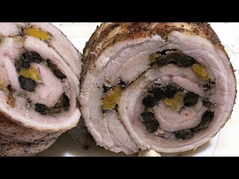 Видео: МЯСНОЙ РУЛЕТ с черносливом и курагой.