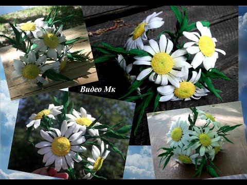 Видео: Ромашки из иранского фоамирана Daisies from the Iranian foamiran