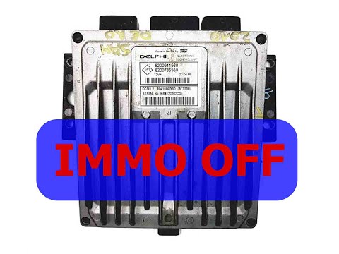 Видео: Как самому отключить иммобилайзер в Renault. Delphi DCM1.2 immo off