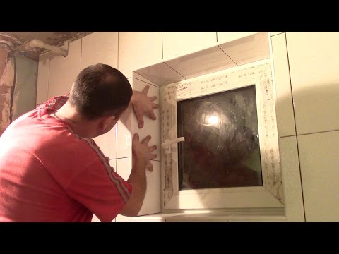 Видео: Укладка плитки в ванной - 8часть/Оконные откосы