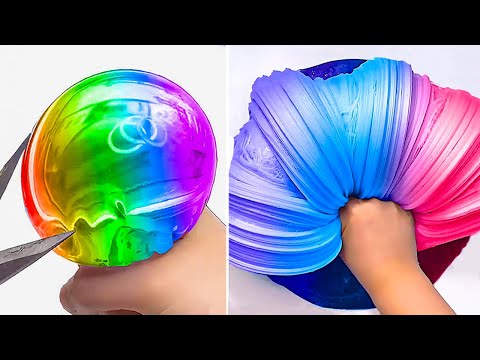 Видео: Удовлетворяющая слизь Slime ASMR | Расслабляющее видео слизи # 1808