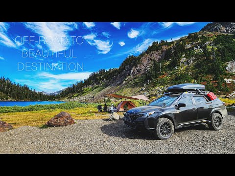 Видео: КЕМПИНГ с видом на озеро, бездорожье в Subaru Outback Wilderness в штате Вашингтон