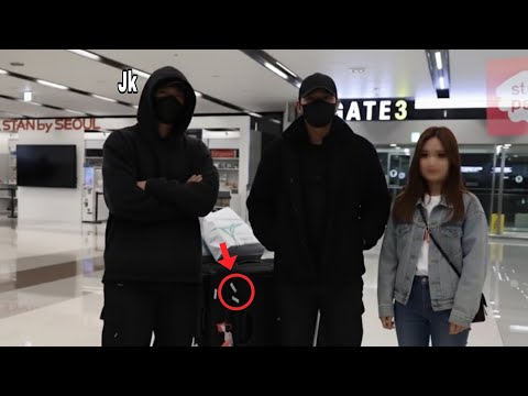 Видео: Замечен в аэропорту Кимпхо! Чонгук вернулся в Корею. Его внешний вид удивителен!