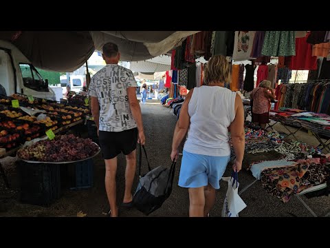 Видео: Турецкий рынок, купили фрукты и овощи 😂русские в Турции