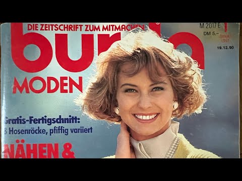 Видео: Журнал Бурда моден январь 1991 г. Burda moden magazine, January 1991. ￼