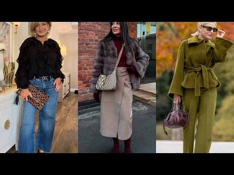 Видео: МОДНАЯ💕 ОСЕНЬ В СТИЛЬНЫХ ТРЕНДОВЫХ ОБРАЗАХ ДЛЯ ЖЕНЩИН ЗА 50💕