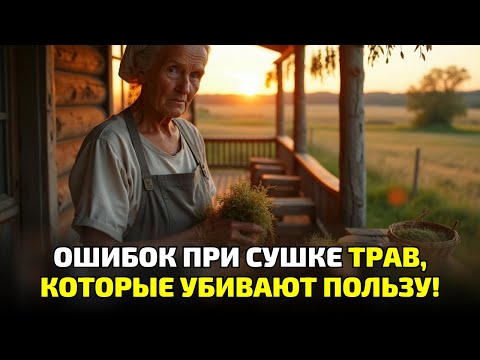 Видео: Никогда так не сушите травы! Старые травницы предупреждали об этой беде!