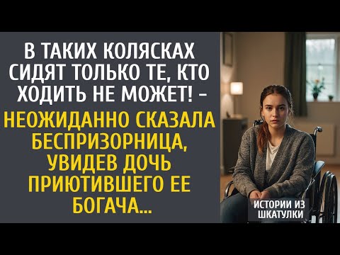 Видео: В таких колясках только те, кто ходить не может! - вдруг сказала малышка дочке приютившего ее богача