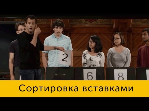 Видео: Сортировка вставками (Insertion Sort). Фрагмент 7 лекции cs50