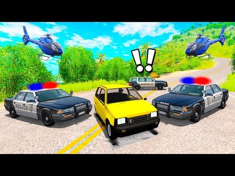 Видео: ОГРАБИЛ БАНК И ВЕЗУ МИЛЛИАРДЫ! УЕХАЛ НА ОКЕ ОТ МЕНТОВ! ПОЛИЦЕЙСКАЯ ПОГОНЯ ПО СКЛОНАМ В BeamNG.drive