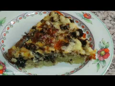 Видео: Запеканка тарт с грибами