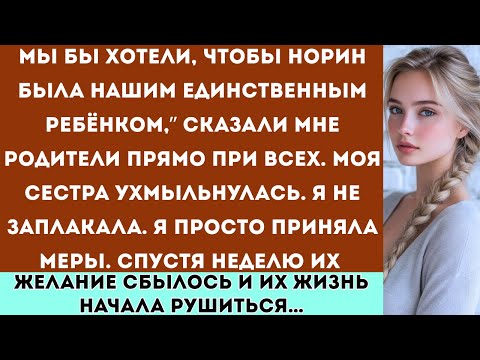 Видео: На семейном празднике мои родители сказали: “Жаль, что у нас только одна дочь твоя сестра.” Тогда я…