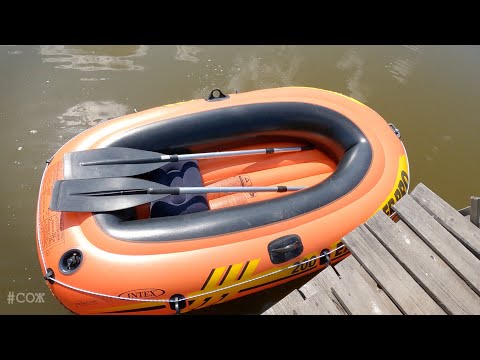 Видео: Надувная лодка INTEX EXPLORER PRO 200 внезапно первый опыт