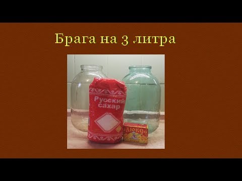 Видео: Подробный рецепт браги на 3 литра для самогона и питья.