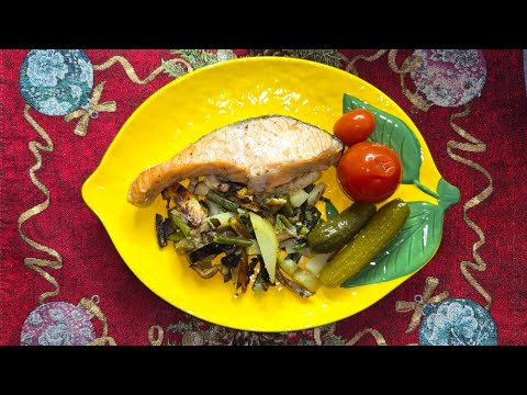 Видео: Распаковка и обзор покупок из Ашана 🛍 Мукбанг рыба с овощами 🥗 готовим вместе 👩‍🍳