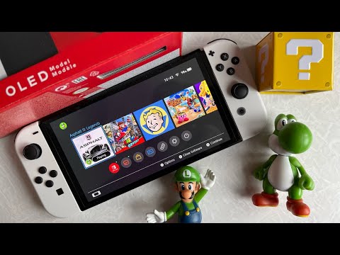 Видео: Nintendo Switch OLED Unboxing! Распаковка и обзор | NINTENDO #ИГРАЙПОДРУГОМУ
