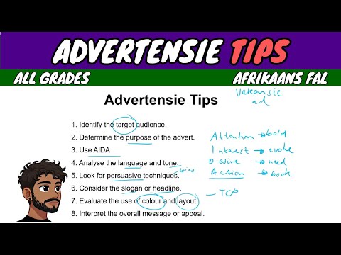 Видео: Советы по рекламе | Африкаанс ФАЛ
