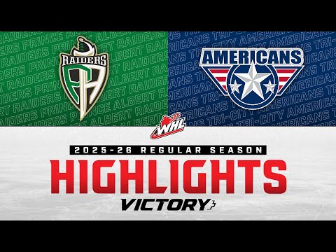 Видео: «Принс Альберт Рэйдерс» против «Три-Сити Американс» 11/08 | Лучшие моменты WHL 2025-26