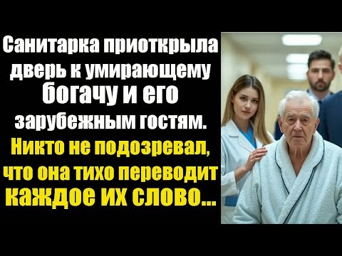 Видео: Санитарка приоткрыла дверь к умирающему богачу и его зарубежным гостям. Никто не подозревал, что она