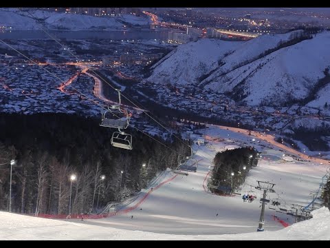 Видео: Горнолыжный курорт "Бобровый Лог". Красноярск 02-06.01.2021.