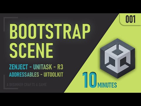 Видео: С чего начать создание игры в Unity? Создаем сцену загрузки за 10 минут. [Bootstrap] [001]