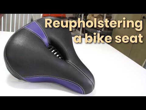 Видео: Как перетянуть велосипедное сиденье — Обивка для начинающих