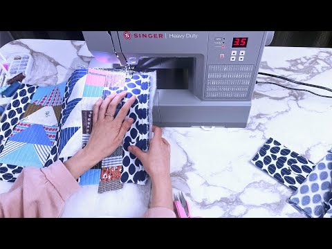 Видео: Превратите кусочки ткани в красивую сумку в стиле пэчворк.