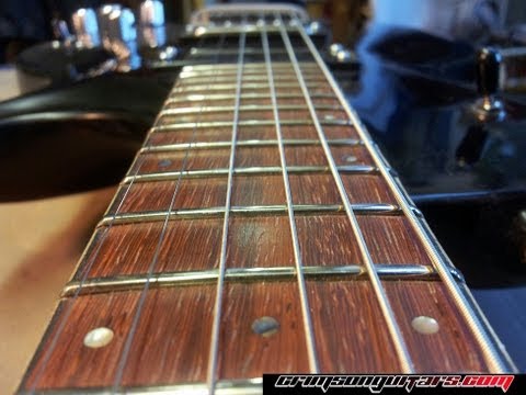 Видео: Выравнивание, выравнивание и полировка ладов на изношенной накладке грифа гитары PRS