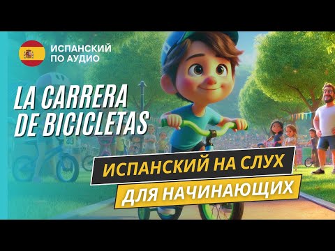 Видео: "Велогонка"  Испанский на слух для начинающих (A1-A2).